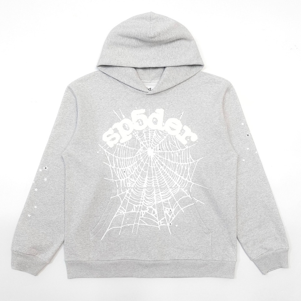 Gray and White Graphic Sweaters with Pullover Style